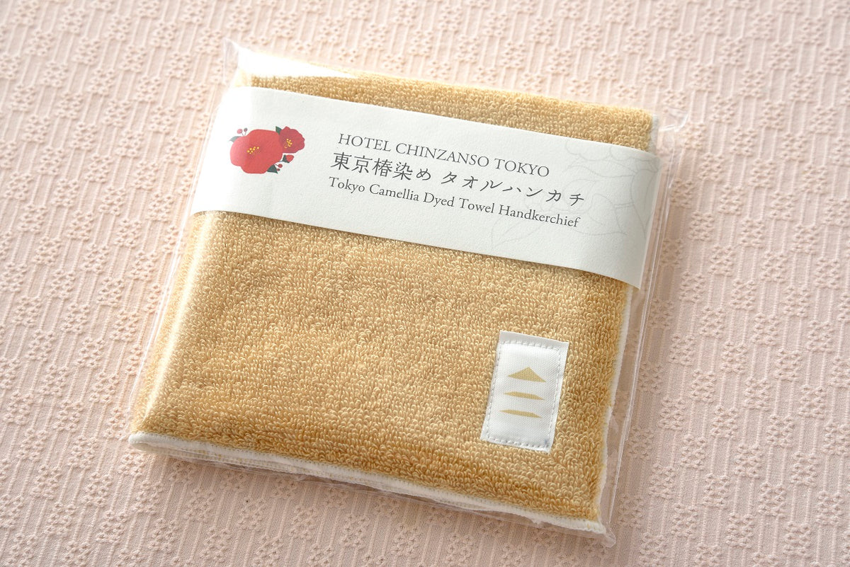 タオル・ハンカチ test ウッドデザイン賞2023受賞】東京椿染め タオルハンカチ＜枝葉