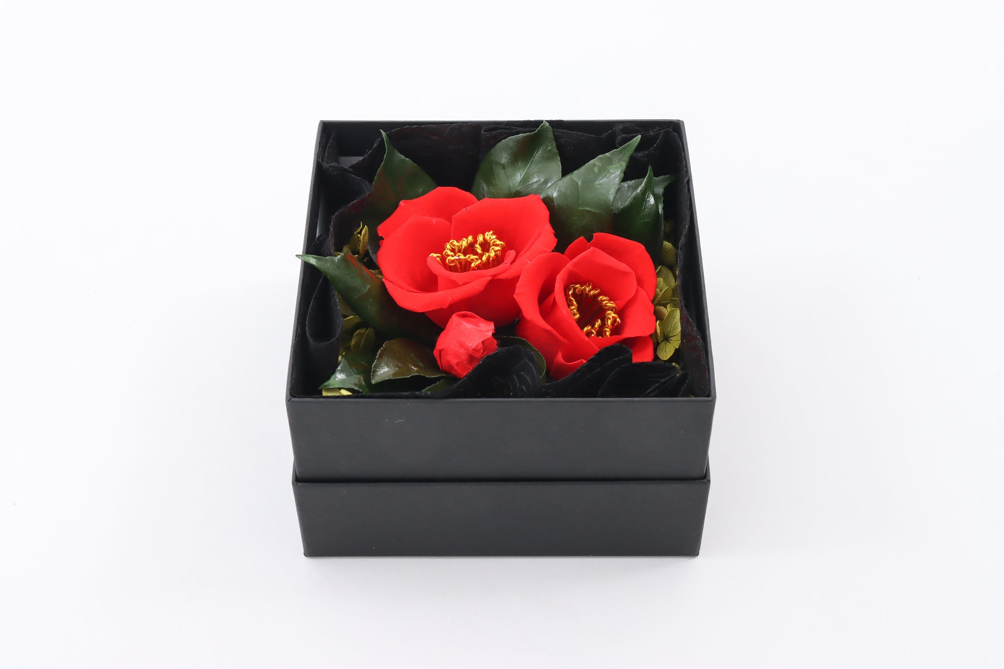 ハンドメイド 木彫り 収納ボックス 椿 お花 椿柄 木製ボックス/小物入れ - メルカリ